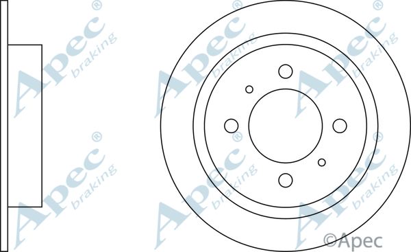 APEC BRAKING stabdžių diskas DSK246